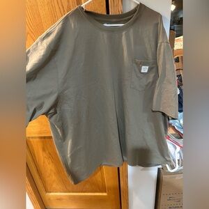 Men's Olive Green T-Shirt with Pocket